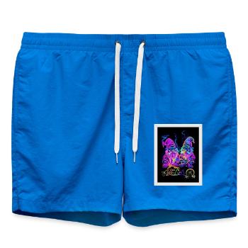 ॐMEGoA Psychedelic Dwarfs 1# - Badeshorts - Cobalt blue - Vorne