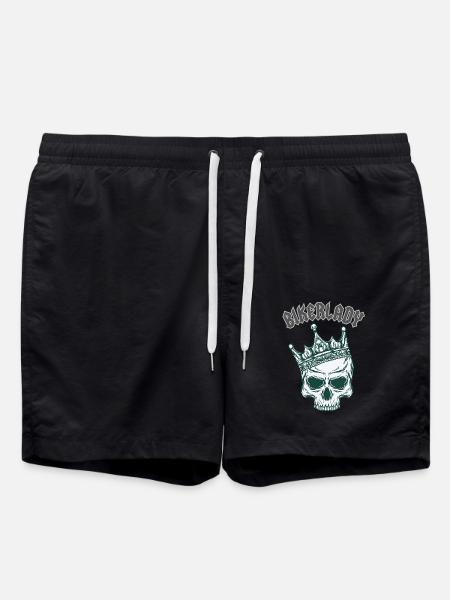 Biker Lady - Swim Trunks - black