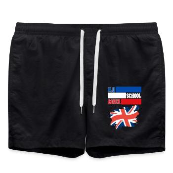 MOTARD DE LA VIEILLE ÉCOLE ROYAUME-UNI - Short de bain - noir - Devant - AI Model Male 185 light (185cm)
