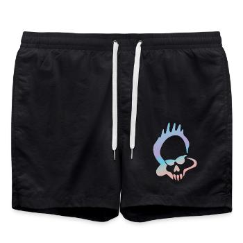 Logo Mansi Venice - Badeshorts - Schwarz - Vorne - AI Model Male 185 light (185cm)