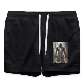 Golem Cadeau du Judaïsme Juif - Short de bain - noir - Devant - AI Model Male 185 light (185cm)