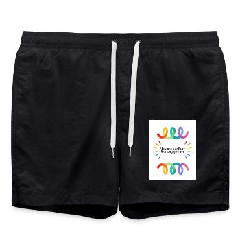 Fier - Short de bain - noir - Devant - AI Model Male 185 light (185cm)