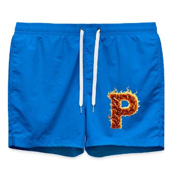Lettre P Feu - Short de bain - cobalt blue - Devant