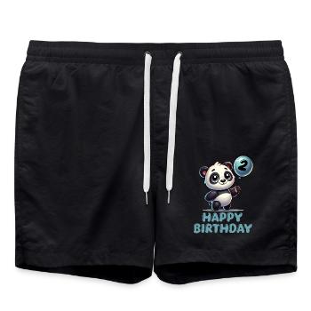 Panda BD Ballon Anniversaire 2 - Short de bain - noir - Devant - AI Model Male 185 light (185cm)