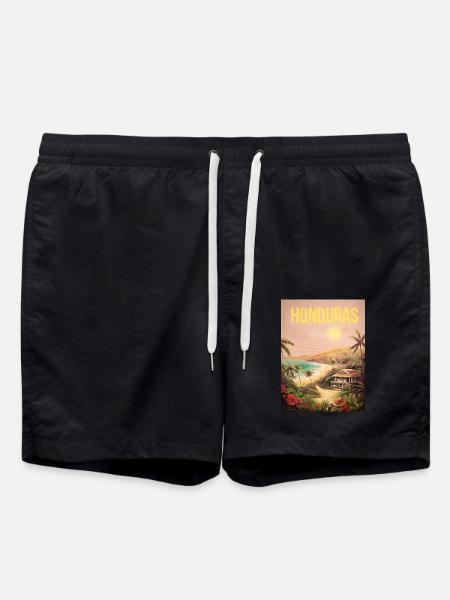 Honduras Pride Beach Gift - Swim Trunks - black