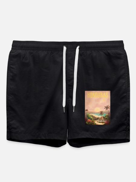 Honduras Pride Home Gift - Swim Trunks - black