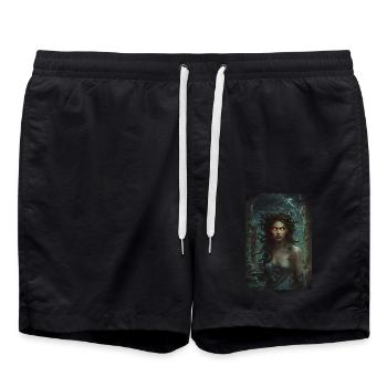 Medusa Mythology Myth Gift - Swim Trunks - black - Front - AI Model Male 185 light (185cm)
