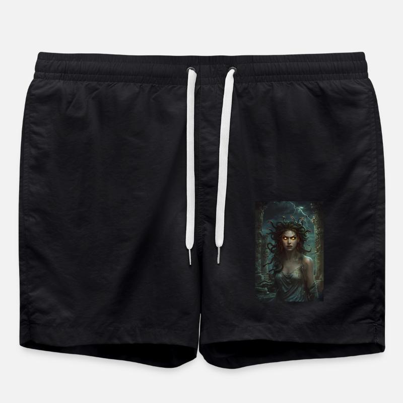 Méduse Mythologie Mythe Cadeau - Short de bain - noir