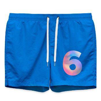 Colorful Number 7 - Swim Trunks - cobalt blue - Front