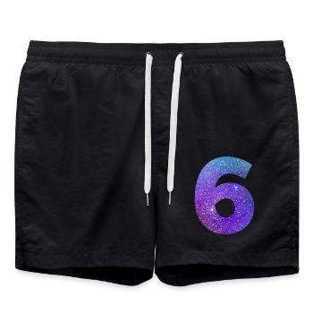 Numéro 6 galaxie - Short de bain - noir - Devant - AI Model Male 185 light (185cm)