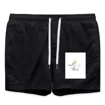 Canard - Short de bain - noir - Devant - AI Model Male 185 light (185cm)