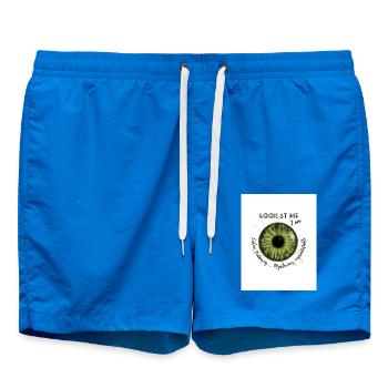 Grüne Augen :) - Badeshorts - Cobalt blue - Vorne
