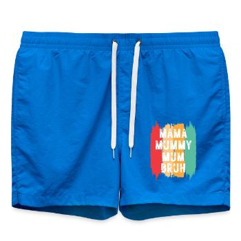 Mama Mummy Mum Bruh - Badeshorts - Cobalt blue - Vorne