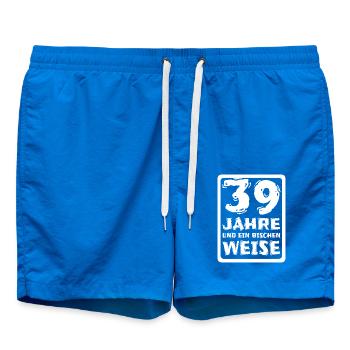 Age 39 - Swim Trunks - cobalt blue - Front