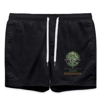 Ma boussole indique Rödinghausen - Short de bain - noir - Devant - AI Model Male 185 light (185cm)