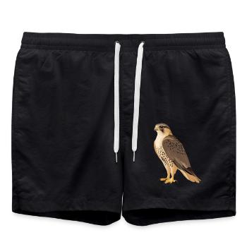 Faucon - Short de bain - noir - Devant - AI Model Male 185 light (185cm)