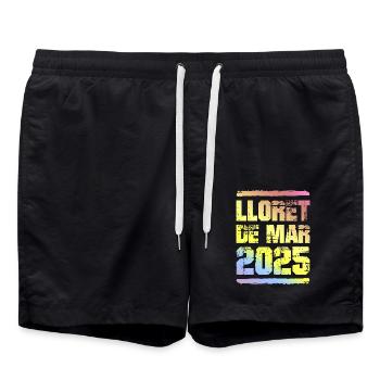 Lloret De Mar 2025 Coloré - Short de bain - noir - Devant - AI Model Male 185 light (185cm)