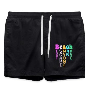 Cruise Ship Cruise - Swim Trunks - black - Front - AI Model Male 185 light (185cm)