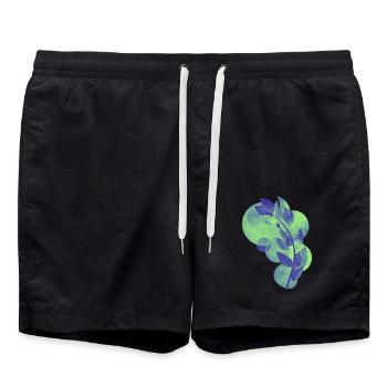 Plans - Short de bain - noir - Devant - AI Model Male 185 light (185cm)