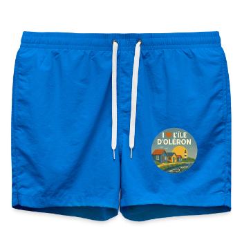 I love the Ile d'Oléron - Swim Trunks - cobalt blue - Front