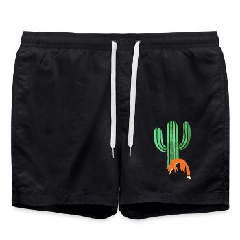 Renard - Short de bain - noir - Devant - AI Model Male 185 light (185cm)