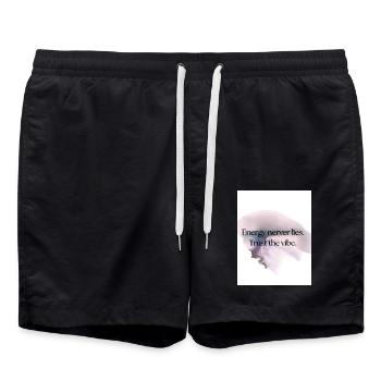 True Vibes - Badeshorts - Schwarz - Vorne - AI Model Male 185 light (185cm)