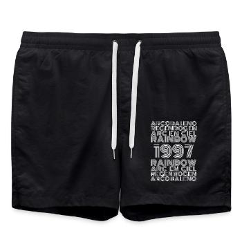 Rainbow 1997 - Badeshorts - Schwarz - Vorne - AI Model Male 185 light (185cm)