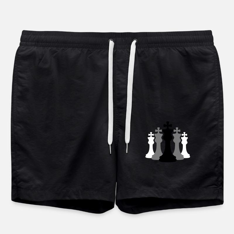 Team Schach Könige - Badeshorts - Schwarz