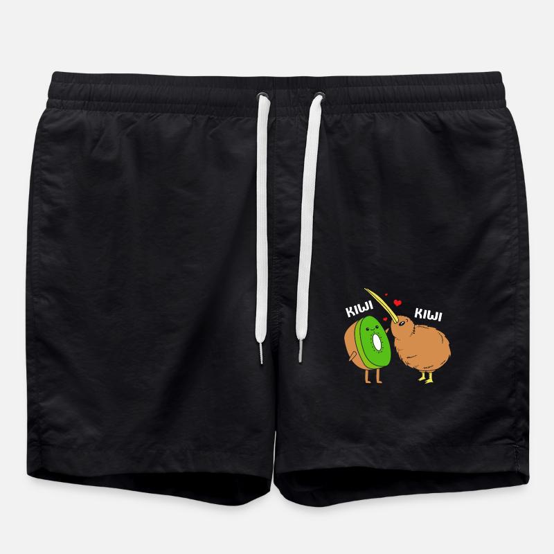 kiwi-oiseau kiwi - Short de bain - noir