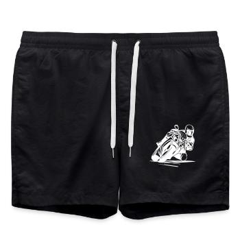 Vector Racing Driver Motor Motorsport - Swim Trunks - black - Front - AI Model Male 185 light (185cm)
