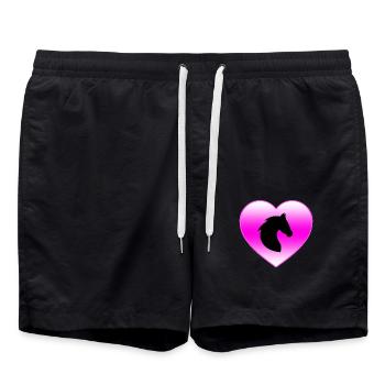 Cheval - Short de bain - noir - Devant - AI Model Male 185 light (185cm)