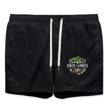 Queen of the garden - Badeshorts - Schwarz - Vorne - AI Model Male 185 light (185cm)