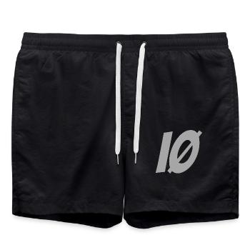 ÏLE D'OLERON IØ gris - Short de bain - noir - Devant - AI Model Male 185 light (185cm)
