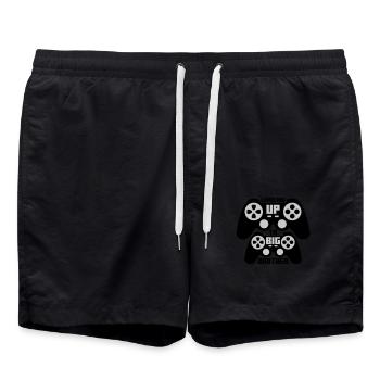 Monter de niveau grand frère - Short de bain - noir - Devant - AI Model Male 185 light (185cm)