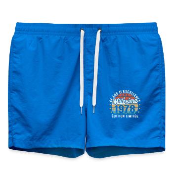 Cadeau d'anniversaire 44 Ans Millésime 1978 - Short de bain - cobalt blue - Devant