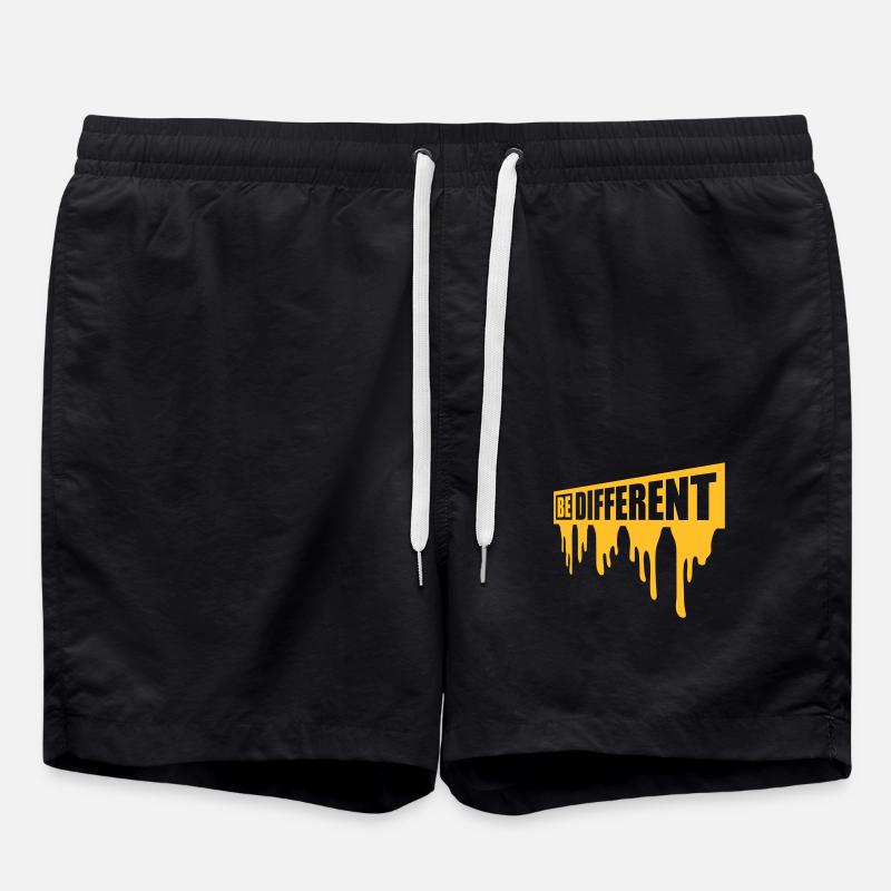 Be different Logo Design - Swim Trunks - black