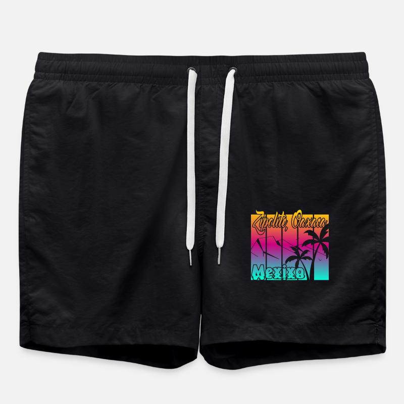 Zipolite Oaxaca - Short de bain - noir