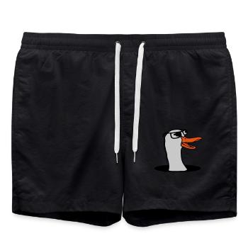 Boden Loch Sonnenbrille Gans - Badeshorts - Schwarz - Vorne - AI Model Male 185 light (185cm)