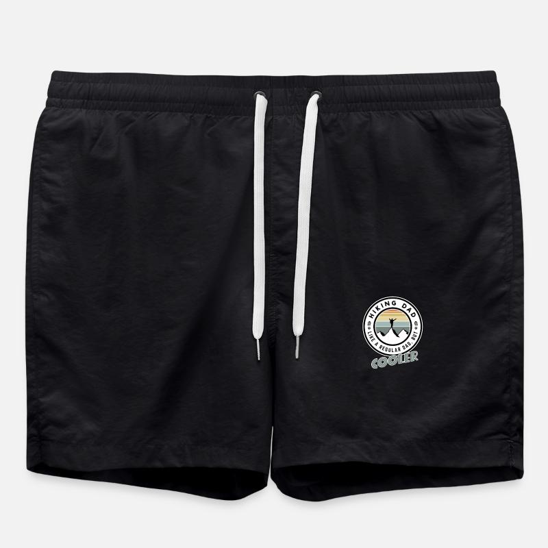 Hiking Dad - Swim Trunks - black