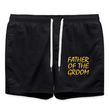 Father of the groom - Short de bain - noir - Devant - AI Model Male 185 light (185cm)
