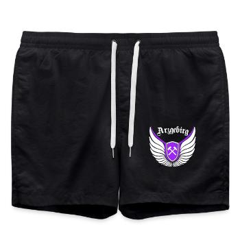 Erzgebirge meine Haamit - Badeshorts - Schwarz - Vorne - AI Model Male 185 light (185cm)