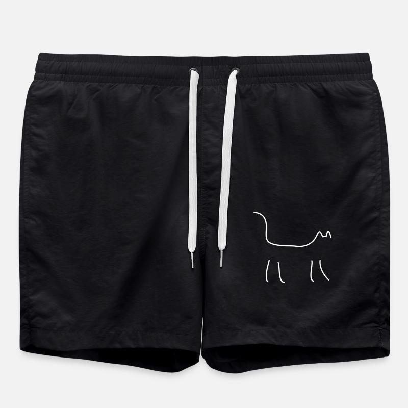 Cat - Swim Trunks - black