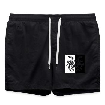 spider spider - Swim Trunks - black - Front - AI Model Male 185 light (185cm)