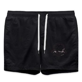 Faites confiance à votre cerveau méditant dans votre intestin - Short de bain - noir - Devant - AI Model Male 185 light (185cm)