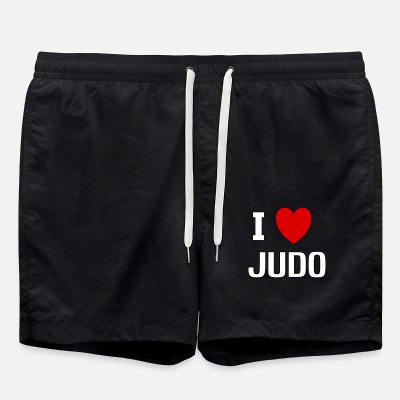 I love Judo - Short de bain - noir