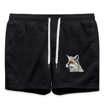 fox - Swim Trunks - black - Front - AI Model Male 185 light (185cm)