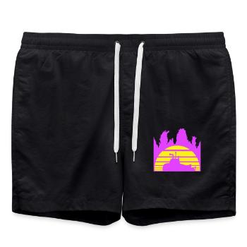 Plongée sous-marine Bateau sous-marin - Short de bain - noir - Devant - AI Model Male 185 light (185cm)
