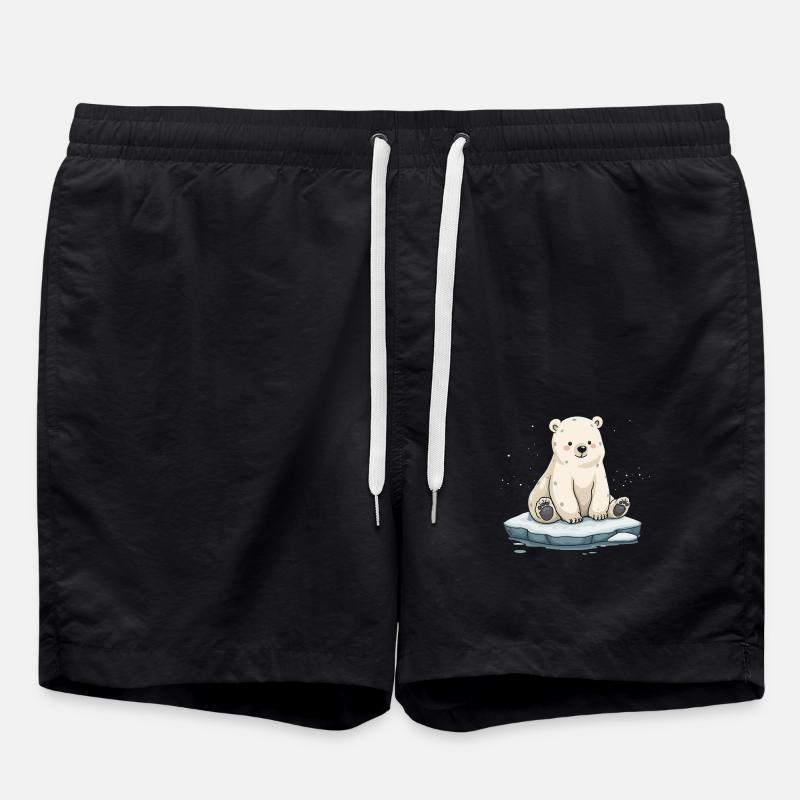 OURS EN PERCHE - Short de bain - noir