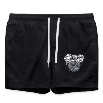 Maître du tricot - Short de bain - noir - Devant - AI Model Male 185 light (185cm)