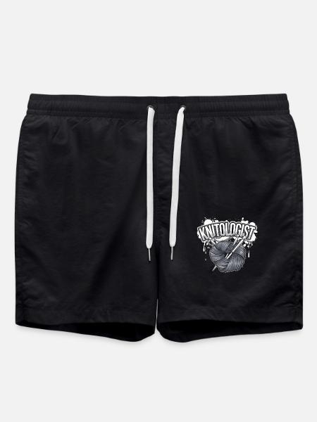 Master of knitting - Swim Trunks - black